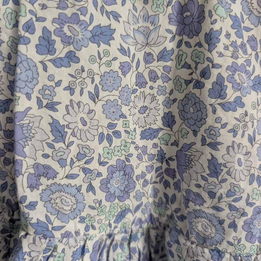 Blue Floral Romper - Picture 3 of 3